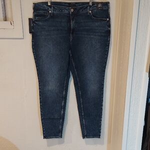 Silver Jeans Women's Dark Blue Skinny Jeans